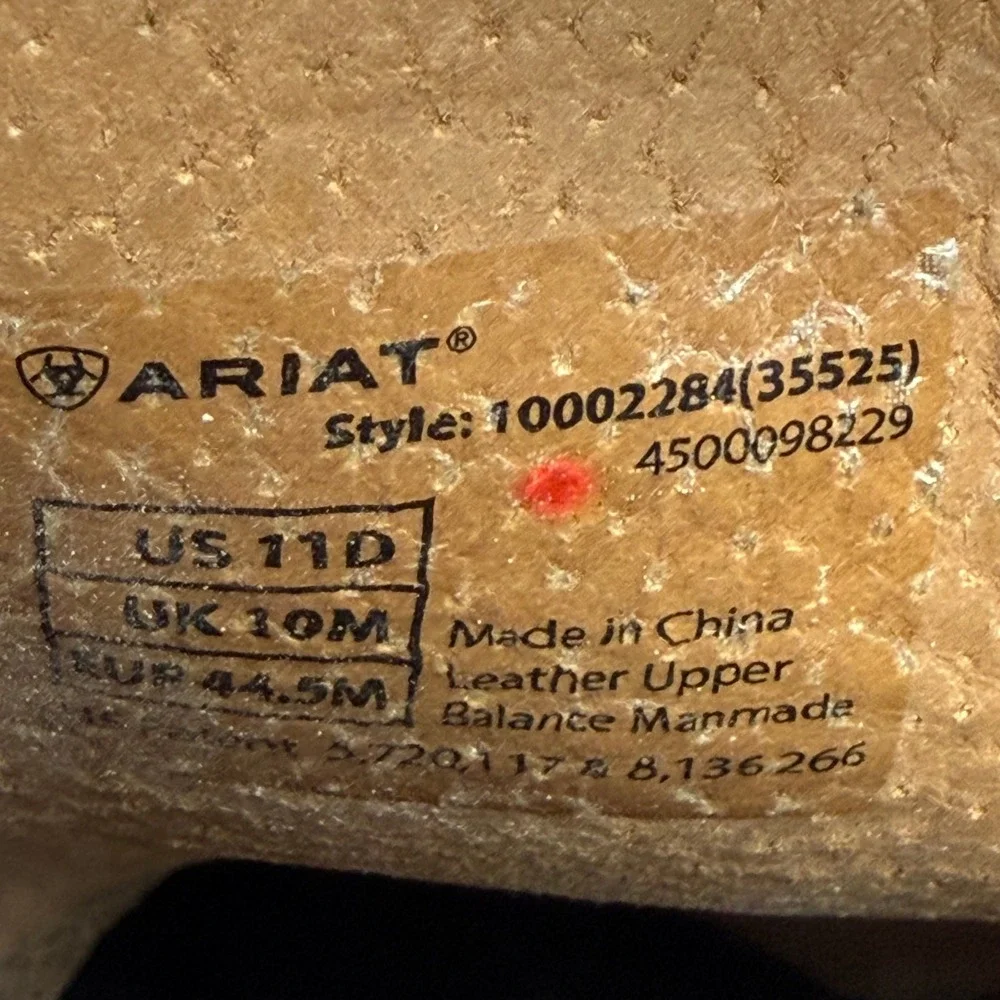 Ariat Men's Heritage Roper Western Boots Size 11D